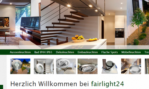 Flache LED Einbauleuchten im Onlineshop: fairlight24 in Dortmund
