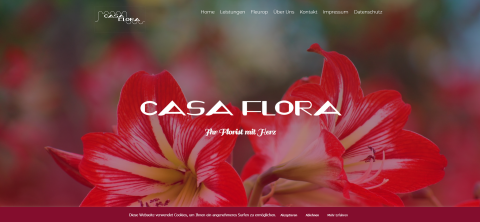 Blumen online bestellen nach dem Fleurop-Prinzip: CasaFlora in Hürth