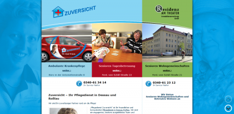 Die häusliche Pflege Ihres Vertrauens: Ambulante Krankenpflege ZUVERSICHT in Dessau
