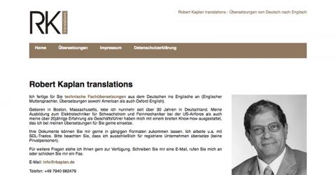 Robert Kaplan - Übersetzungen Deutsch - Technisches Englisch in Künzelsau