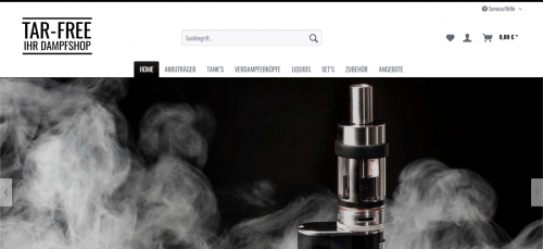 Firmenprofil von: E-Zigaretten im Dampfershop von Tar-free 
