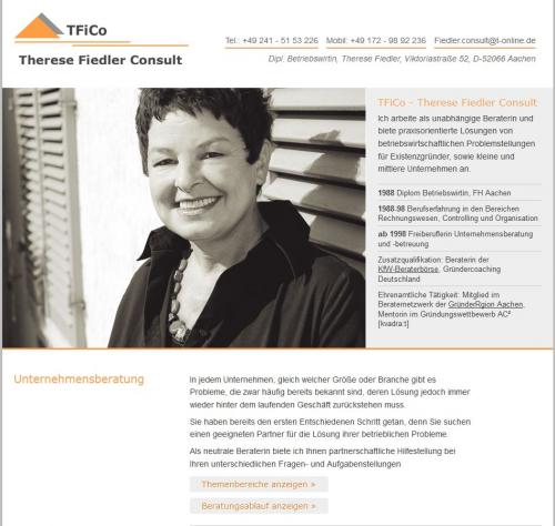 Firmenprofil von: Therese Fiedler Consult – Vermögensberatung in Aachen