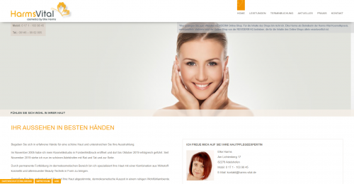 Firmenprofil von: Das HarmsVital Kosmetikstudio ist Spezialist für schöne Haut