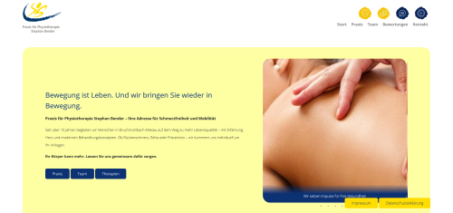 Firmenprofil von: Bender Praxis für Physiotherapie in Bruchmühlbach-Miesau