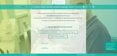 Firmenprofil von: Individuelle Zuwendung in Dortmund – Zahnarztpraxis Sebastian Knop