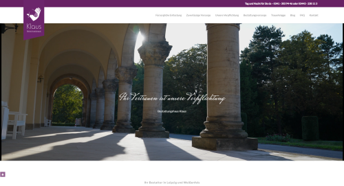 Firmenprofil von: Würdevolle Bestattungen mit dem Bestattungshaus Klaus in Leipzig