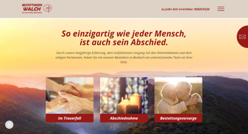Firmenprofil von: Mit Weitblick planen – in Würde Abschied nehmen Vorsorge bedeutet Fürsorge