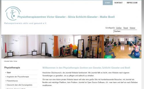 Firmenprofil von: Physiotherapiezentren Victor Gieseler – Silvia Schlicht-Gieseler – Maike Boell in Kamp-Lintfort