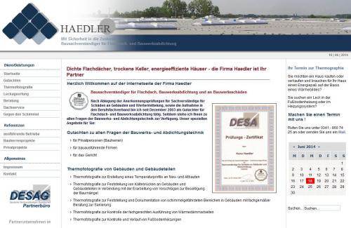 Firmenprofil von: Bausachverständige für Flachdach- und Bauwerksabdichtung Haedler in Leipzig