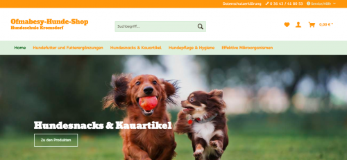 Firmenprofil von: Mehr Vitalität mit der richtigen Nahrungsergänzung: Ofmabesy Hunde Shop