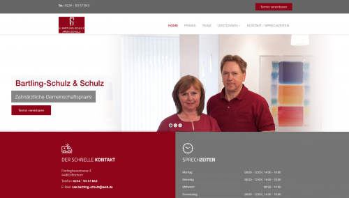 Firmenprofil von: Der Zahnarzt Ihres Vertrauens - Zahnärztliche Gemeinschaftspraxis Bartling-Schulz & Schulz in Bochum