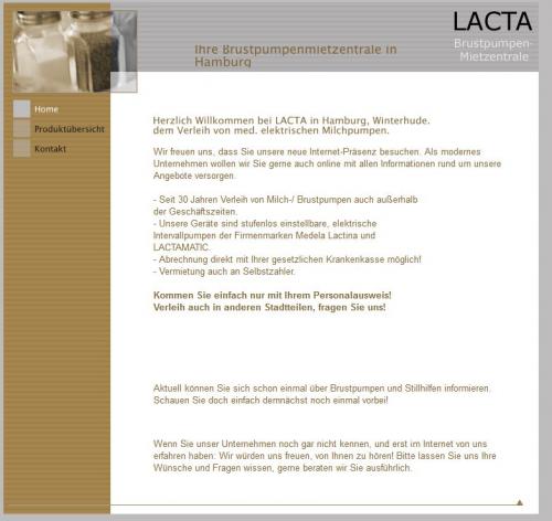 Firmenprofil von: Lacta – Vermietung von Milchpumpen und Stillhilfen in Hamburg