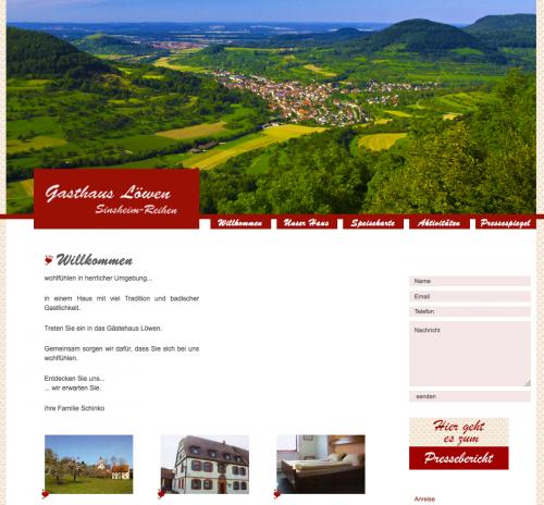 Firmenprofil von: Gasthaus zum Löwen – Fremdenzimmer in Sinsheim