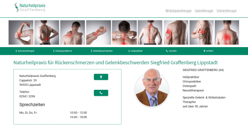 Firmenprofil von: Alternative Gelenktherapie – Naturheilpraxis Graffenberg in Lippstadt