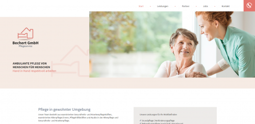 Firmenprofil von: Ambulanter Pflegedienst in Erlangen: Bechert GmbH Pflegeservice