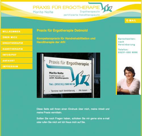 Firmenprofil von: Praxis für Ergotherapie Marita Nolte in Detmold