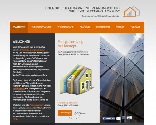 Firmenprofil von: Energieberatungs- und Planungsbüro Dipl.-Ing. (FH) Matthias Schmidt in Köln
