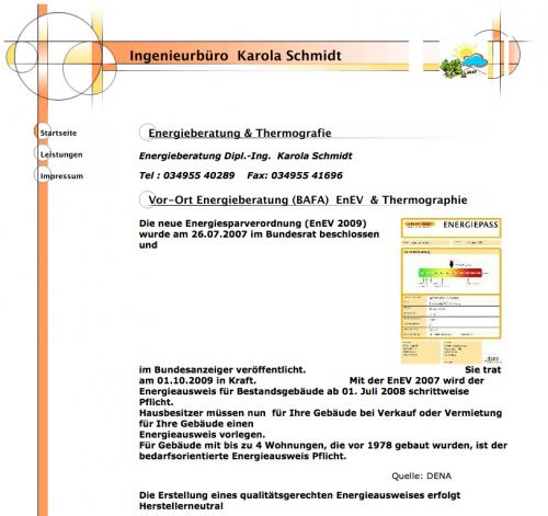 Firmenprofil von: Ingenieurbüro für Energieberatung & Thermographie in Schköna