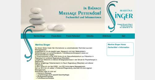 Firmenprofil von: Massage in Regensburg: Massagepraxis Martina Singer