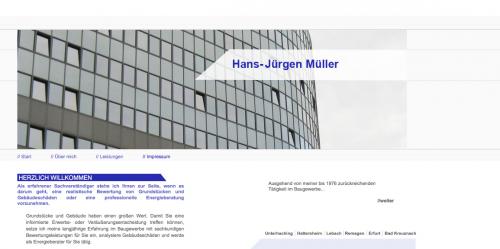 Firmenprofil von: Hans-Jürgen Müller: Sachverständiger für Immobilien in Frankfurt