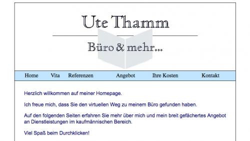 Firmenprofil von: Büroservice Ute Thamm, Büro & mehr in Wesel