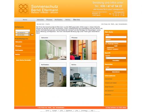 Firmenprofil von: Sonnenschutz Bernd Eltermann in Berlin