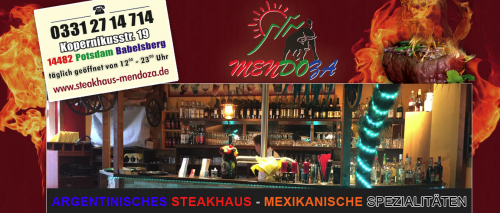 Firmenprofil von: Ihr Steakhaus Restaurant Mendoza in Potsdam – leckeres Essen und eine gemütliche Atmosphäre