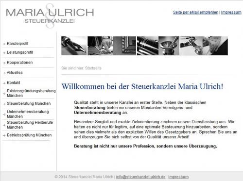 Firmenprofil von: Steuerkanzlei Maria Ulrich in München