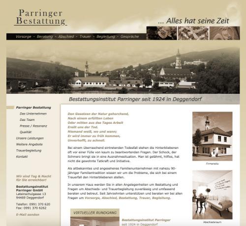 Firmenprofil von: Bestattungsinstut Parringer GmbH in Deggendorf