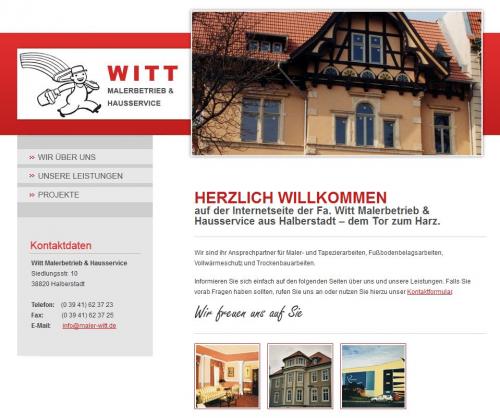 Firmenprofil von: Witt Malerbetrieb und Hausservice in Halberstadt