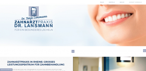 Firmenprofil von: Der Zahnarzt Ihres Vertrauens in Rheine: Dr. med. dent. Tanja Lansmann