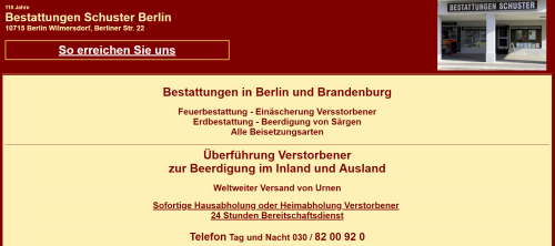 Firmenprofil von: Feuerbestattung in Berlin: Vertrauensvolle Beratung in schwierigen Zeiten 