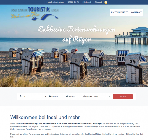 Firmenprofil von: Exklusive Ferienwohnungen auf Rügen – Insel und mehr Touristik GmbH