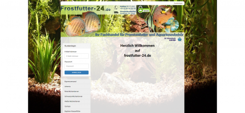 Firmenprofil von: Erstklassiges Zierfischfutter: Frostfutter-24.de