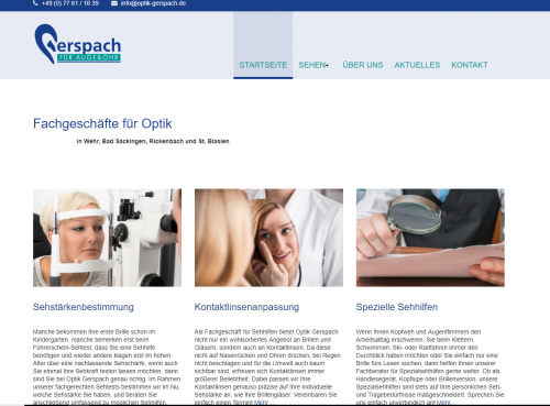 Firmenprofil von: Hörgeräteakustik in Bad Säckingen: Gerspach für Auge & Ohr 