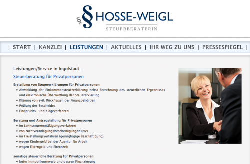 Firmenprofil von: Steuerbüro Hosse-Weigl in Ingolstadt