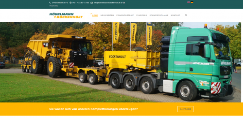 Firmenprofil von: Ihre Speditionen für Maschinentransporte: Hövelmann + Böckenholt