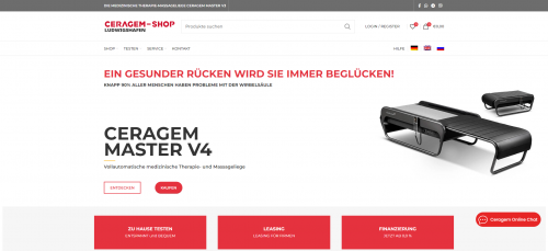 Firmenprofil von: Unser Ceragem-Onlineshop 