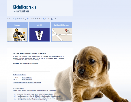 Firmenprofil von: Hund, Katze, Maus und Co: Kleintiere beim Tierarzt