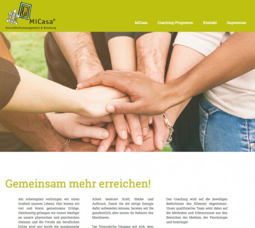 Firmenprofil von: MiCasa® - Gesundheitsmanagement und Beratung in Frankfurt